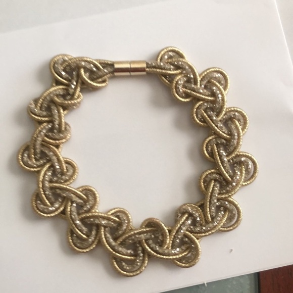 - Gold-Tone twisted Rope Necklace with Beads - Picture 3 of 3